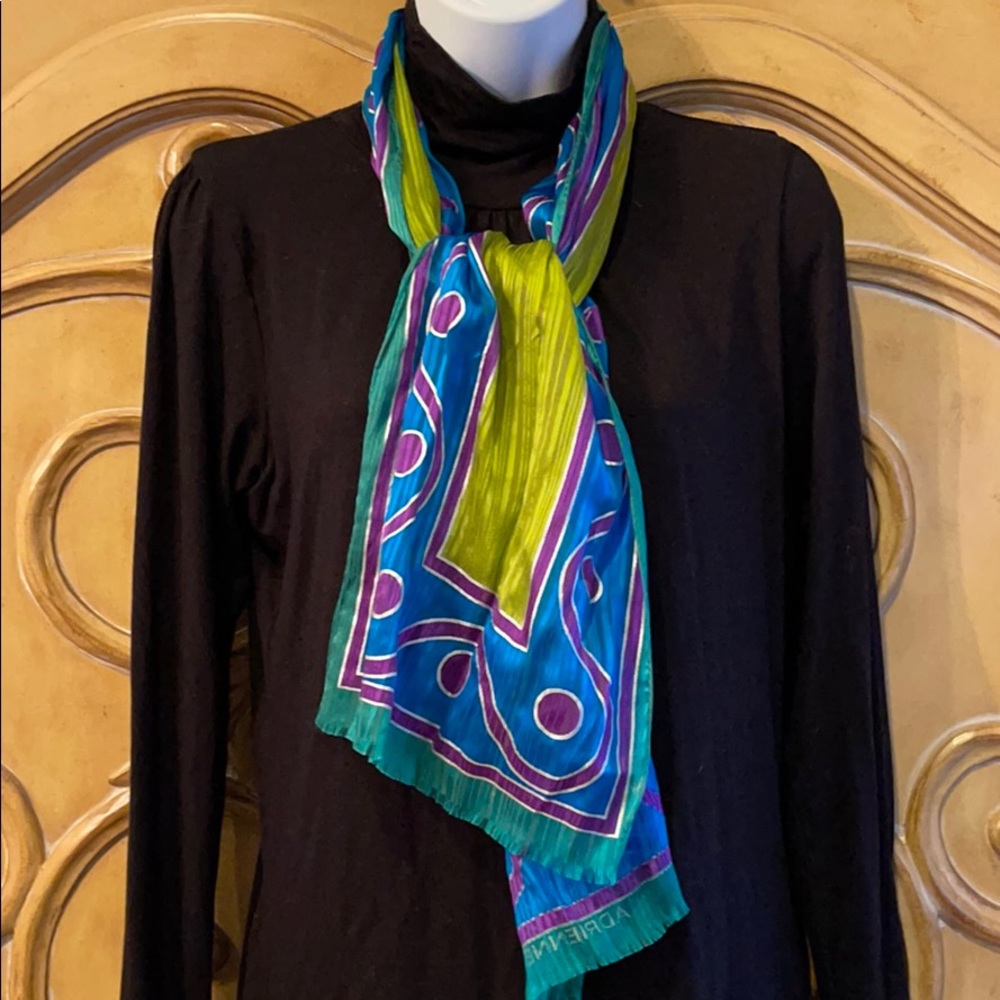 Adrienne Vittadini Sheer Pop Art Scarf